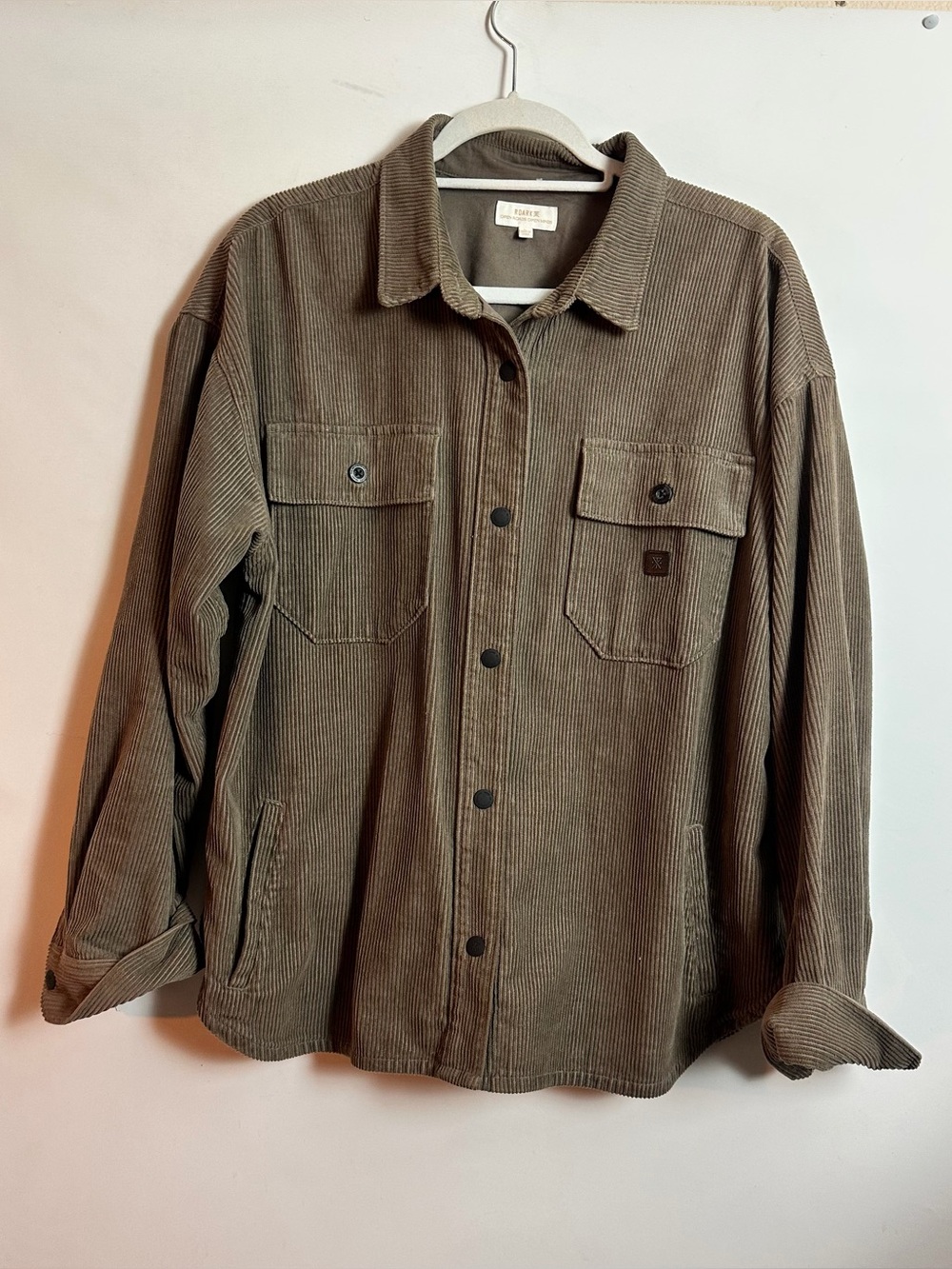 Roark Amberley Shirt Jacket in Cafe Brown Large